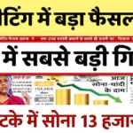 18K, 22K और 24 कैरेट सोने के रेट में बड़ी गिरावट — नया भाव देखकर आप भी हो जाएंगे खुश | Gold Price Today Update